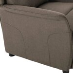 vidaXL Fauteuil inclinable Taupe 67.5 x 93.5 x 101.5 cm tissu
