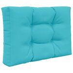 vidaXL Coussin de canapé d'extérieur Polyester Turquoise 60 x 60 cm