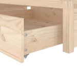 vidaXL Cadre de lit avec tiroirs 90x190 cm Simple