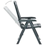 vidaXL Chaises inclinables de jardin lot de 2 Plastique Vert
