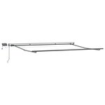 vidaXL Auvent Rétractable Vert et jaune 400 ×300 cm tissu