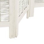 vidaXL Cloison de séparation 6 panneaux blanc bois de paulownia massif