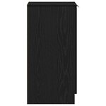 vidaXL Cabinet à chaussures avec étagère Chêne noir 29.5 x 35 x 70 cm