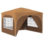 vidaXL Tente de fête pop-up 290 x 290 x 245 cm Beige