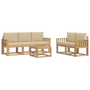 vidaXL Ensemble de canapés d'extérieur 6 Pièces