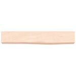 vidaXL Étagère murale 60x10x6 cm bois de chêne massif non traité
