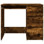vidaXL Bureau Chêne fumé 90x45x76 cm Bois d'ingénierie