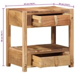 vidaXL Table d'appoint avec tiroir Marron 43 x 32 x 46 cm