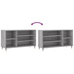 vidaXL Armoire à chaussures Sonoma gris 102x36x60 cm Bois d'ingénierie