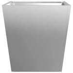 vidaXL Jardinière 40x40x40 cm acier inoxydable