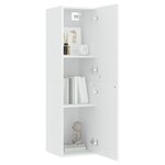 vidaXL Meuble TV Blanc 30 5x30x110 cm Bois d’ingénierie