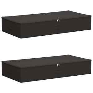 vidaXL Boîte de rangement 2 Pièces Anthracite 90 x 48 x 15 cm