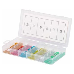 Ks tools assortiment de mini-fusibles automobile 120 pièces 5-30a