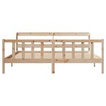 vidaXL Cadre de lit sans matelas 180x200 cm bois massif de pin