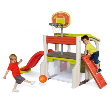 Smoby fun center toboggan basket foot escalade shop