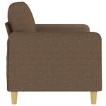 vidaXL Canapé à 2 places Marron 140 cm Tissu