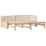 vidaXL Lit de jour avec tiroirs sans matelas 90x200 cm bois massif