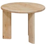 vidaXL Tables basses gigognes 3 Pièces Noir Bois de mangue massif