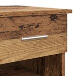 vidaXL Bureau avec rangement en vieux bois 90x49 5x75 cm Bois d'ingénierie