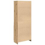 vidaXL Buffet haut chêne artisanal 70x35x180 cm bois d'ingénierie
