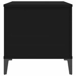 vidaXL Table basse Noir 90x44 5x45 cm Bois d'ingénierie