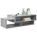 vidaXL Table basse Gris Sonoma 105 x 50 x 32 5 cm Bois d'ingénierie