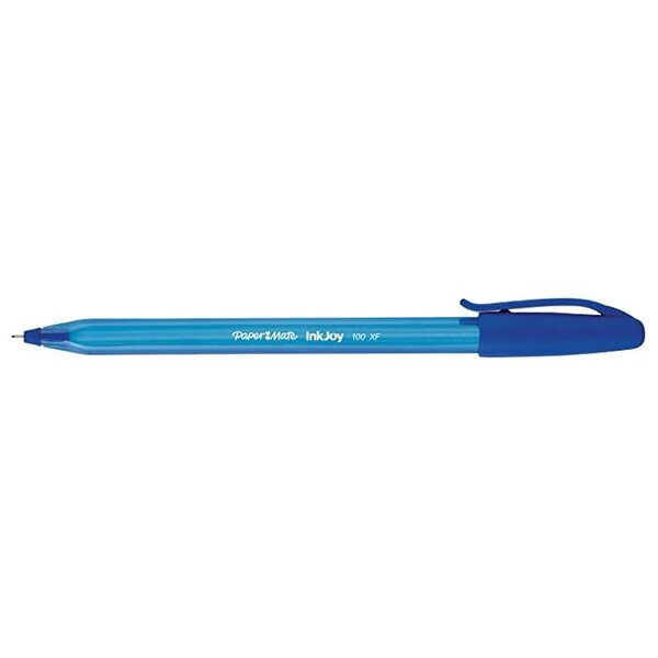Stylo à bille InkJoy 100XF 0 5 FINE Bleu Paper Mate