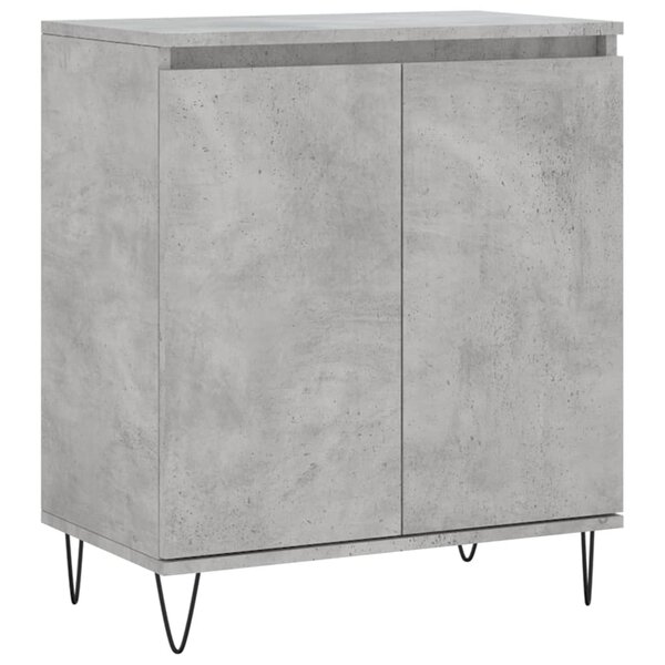 vidaXL Buffet Gris béton 60x35x70 cm Bois d'ingénierie