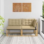 vidaXL Unité de canapé sectionnel Blanc 162 5 x 83 x 73 cm