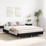 vidaXL Cadre de lit Chêne Noir 140x200 cm Bois d'ingénierie