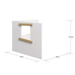 Flexa NOR & WHITE Facades de lit cabane Cadre chene