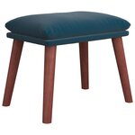 vidaXL Repose-pied Bleu 45x29 5x35 cm Velours