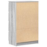 vidaXL Buffet Sonoma gris 60x35x98 5 cm Bois d'ingénierie