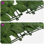 vidaXL Écran de balcon avec feuilles Vert 600 x 150 cm