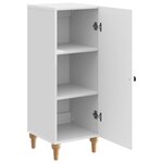 vidaXL Buffet Blanc brillant 33 x 34 5 x 90 cm Bois d'ingénierie