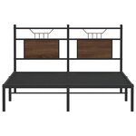 vidaXL Cadre de lit sans matelas chêne marron 140x200 cm