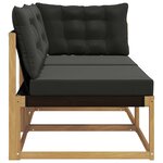 vidaXL Unité de canapé sectionnel Blanc 162 5 x 83 x 73 cm