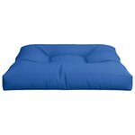 vidaXL Coussin de palette bleu royal 70x70x12 cm tissu