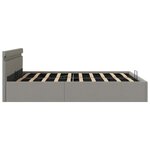 vidaXL Cadre de lit à rangement hydraulique sans matelas 160x200 cm
