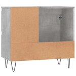 vidaXL Armoire de salle de bain gris béton 65x33x60 cm