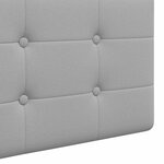 vidaXL Tête de lit suspendue Gris nuage tissu