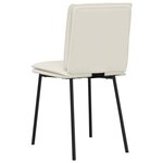 vidaXL Chaises à manger lot de 6 crème velours