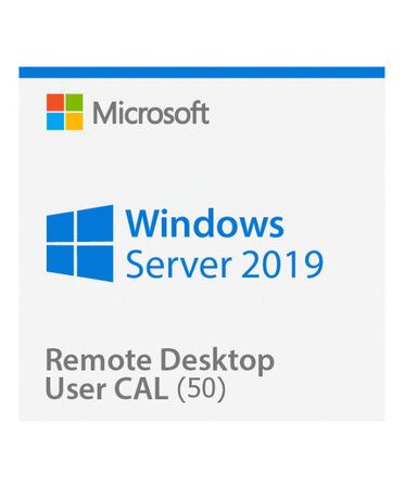 Microsoft Windows Server 2019 Remote Desktop Services (RDS) 50 user connections - Clé licence à télécharger