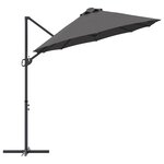 vidaXL Parasol cantilever de jardin Anthracite 372 x 198 x 253 cm