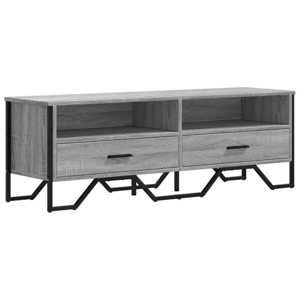 vidaXL Meuble TV sonoma gris 122x34x41 cm bois d'ingénierie