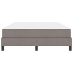 vidaXL Lit à ressorts avec matelas Taupe 160 x 200 cm tissu