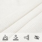 vidaXL Voile d'ombrage 160 g/m² Blanc 4x5x5 m PEHD