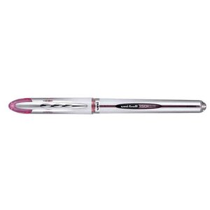 Roller encre liquide Vision Elite UB200 pointe moyenne 0,8mm rose x 12 UNI-BALL