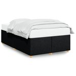 vidaXL Cadre de lit Noir 120x200 cm Tissu
