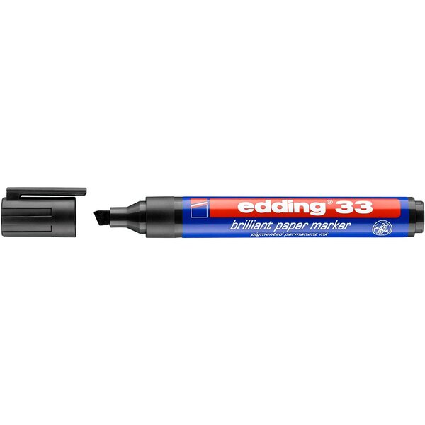 Marqueur papier encre brillante 33 noir 1-5 mm x 10 EDDING
